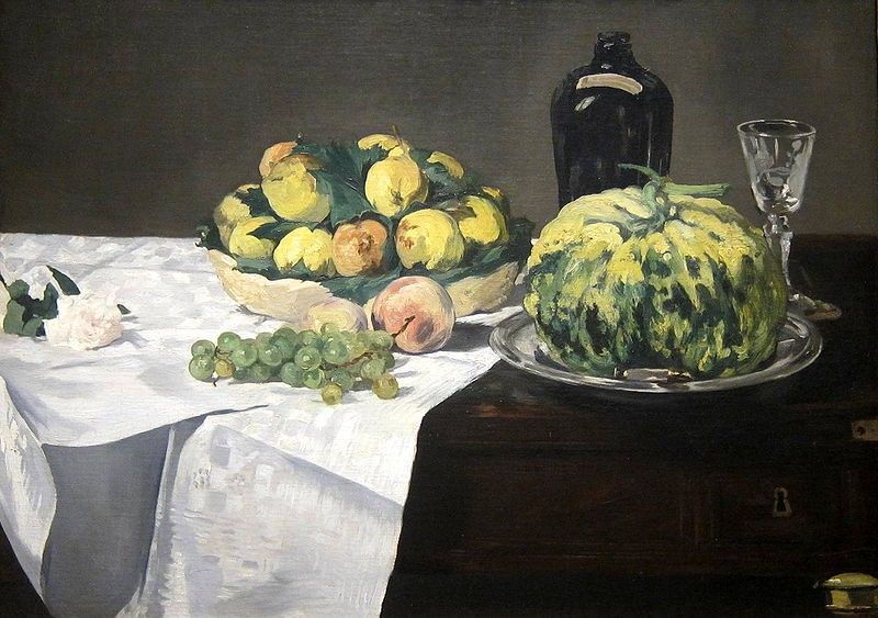 Edouard Manet Still Life with Melon and Peaches